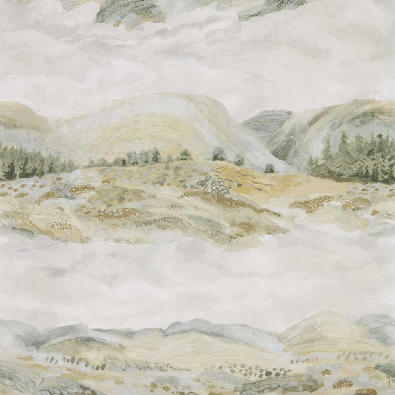 Elysian Sage Grey Wallpaper by SAN