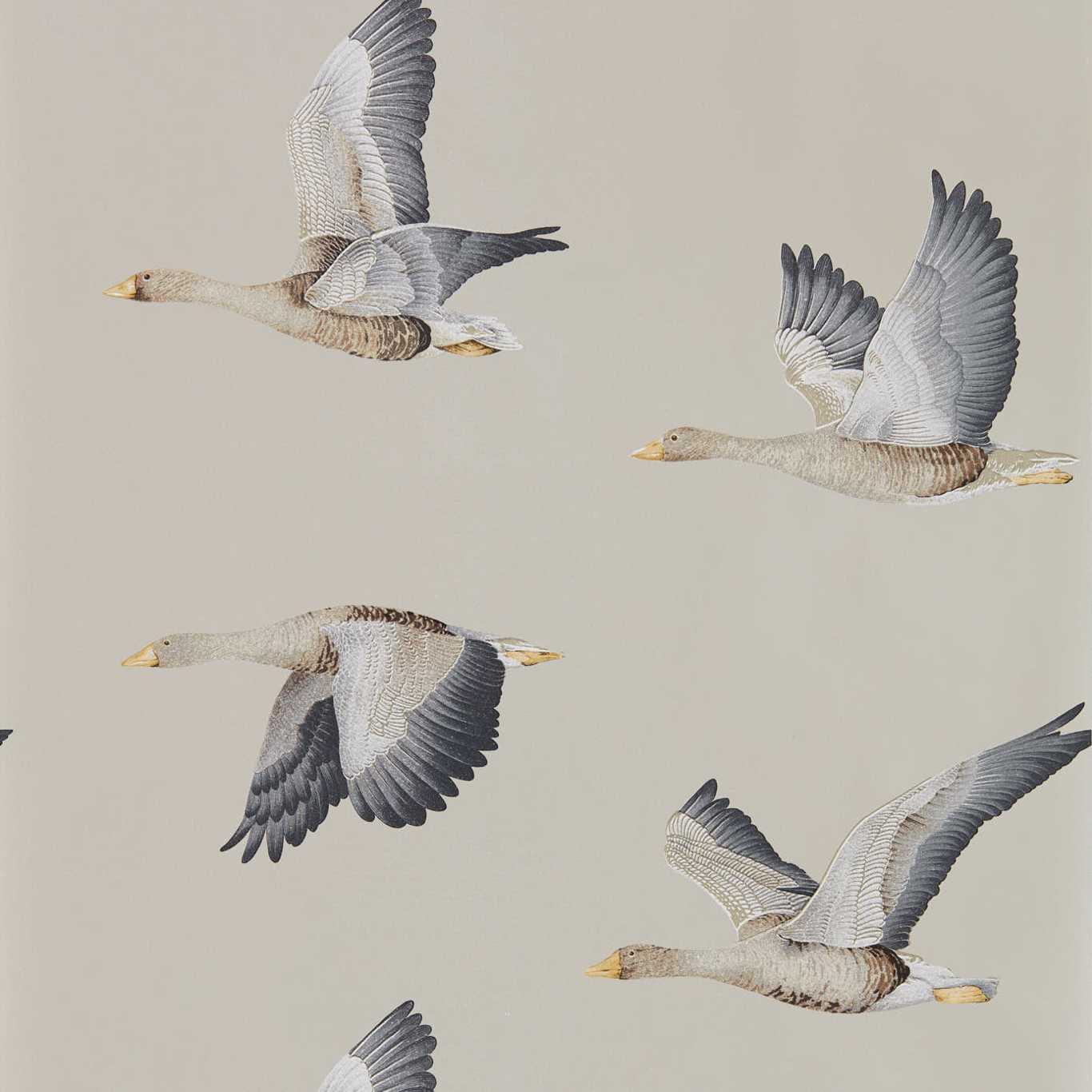 Elysian Geese Gilver Wallpaper by SAN