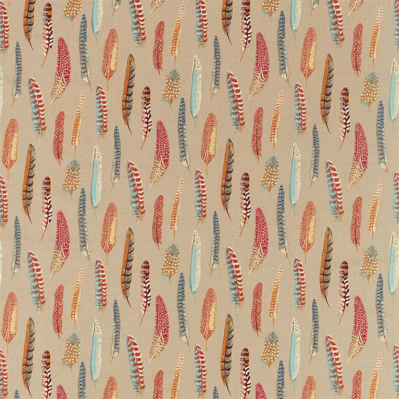 Lismore Teal/Russet Fabric by SAN