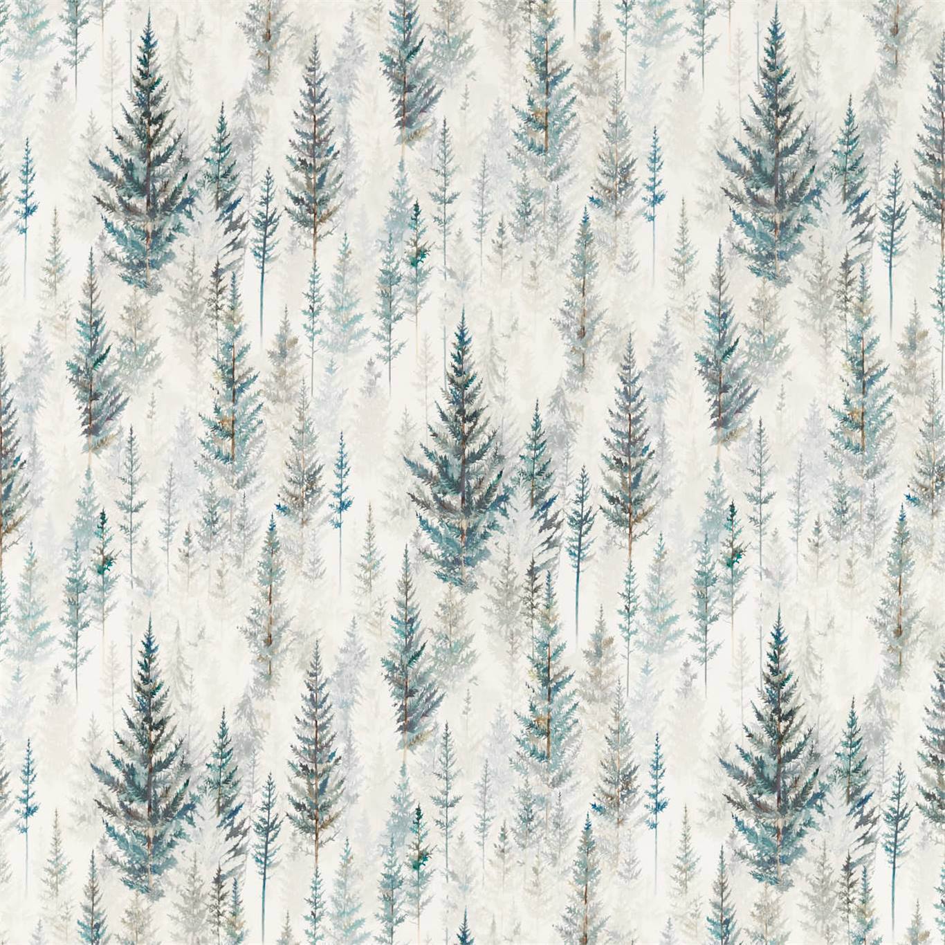 Juniper Pine Pine Forest Fabric by SAN