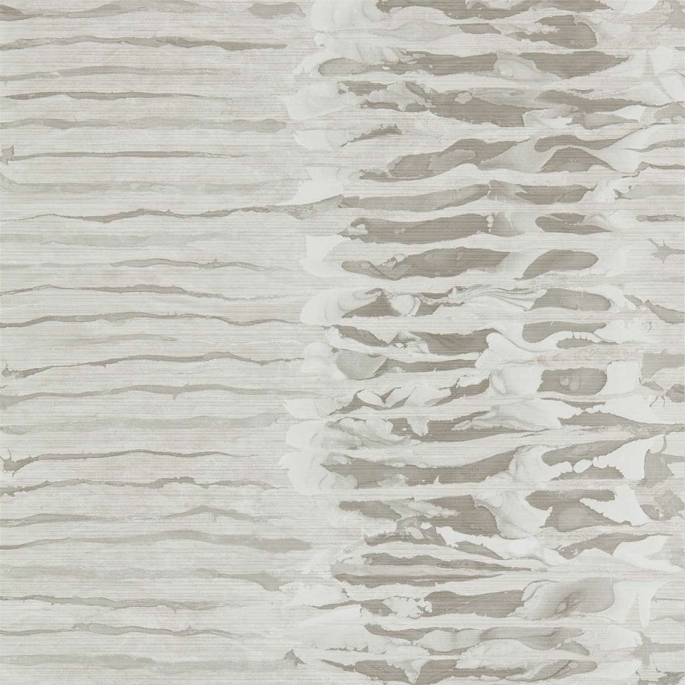 Anthology Ripple Stripe Mist Wallpaper by HAR
