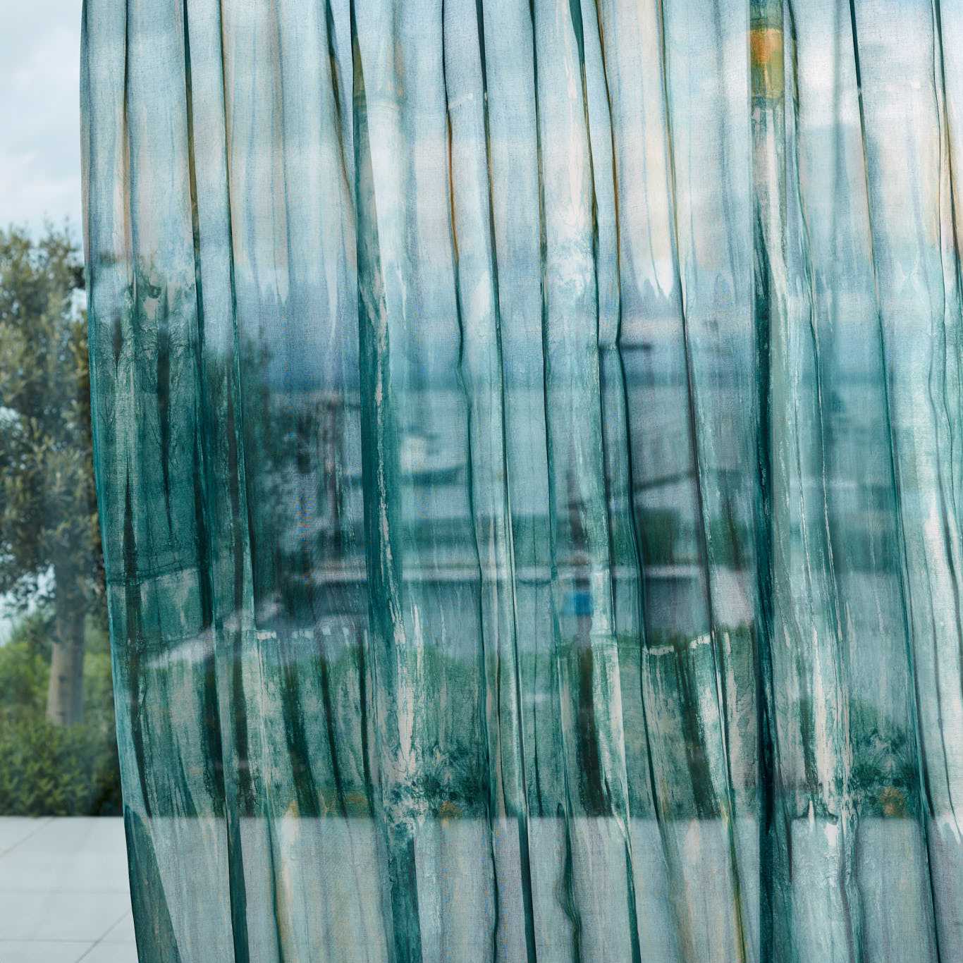 Yuti Emerald/Saffron/Stone Fabric by HAR