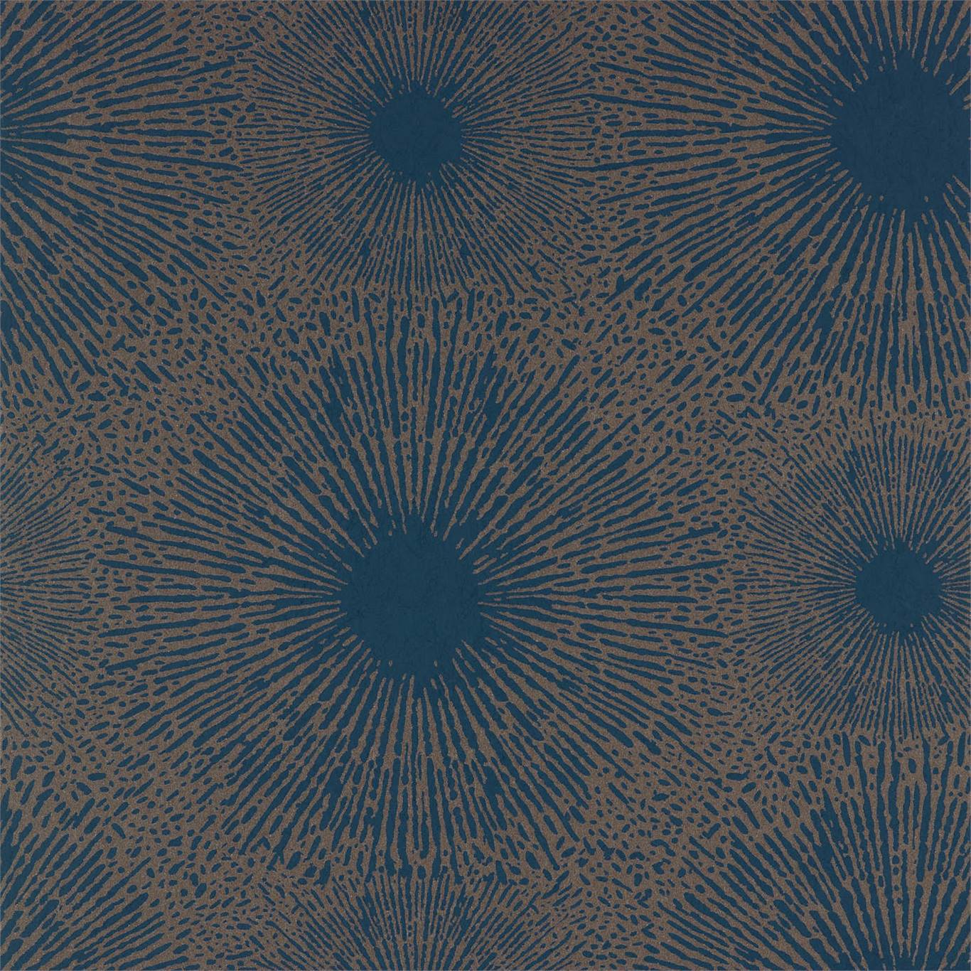 Anthology Perlite Lapis / Copper Ore Wallpaper by HAR