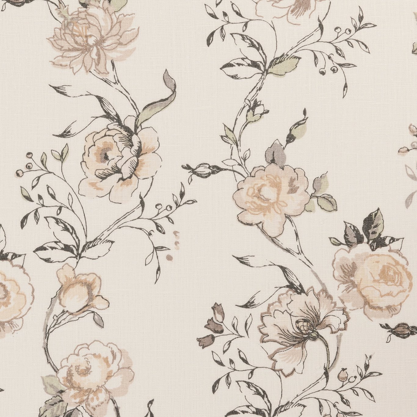 Clarisse Charcoal Fabric | Clarke & Clarke by Sanderson Design