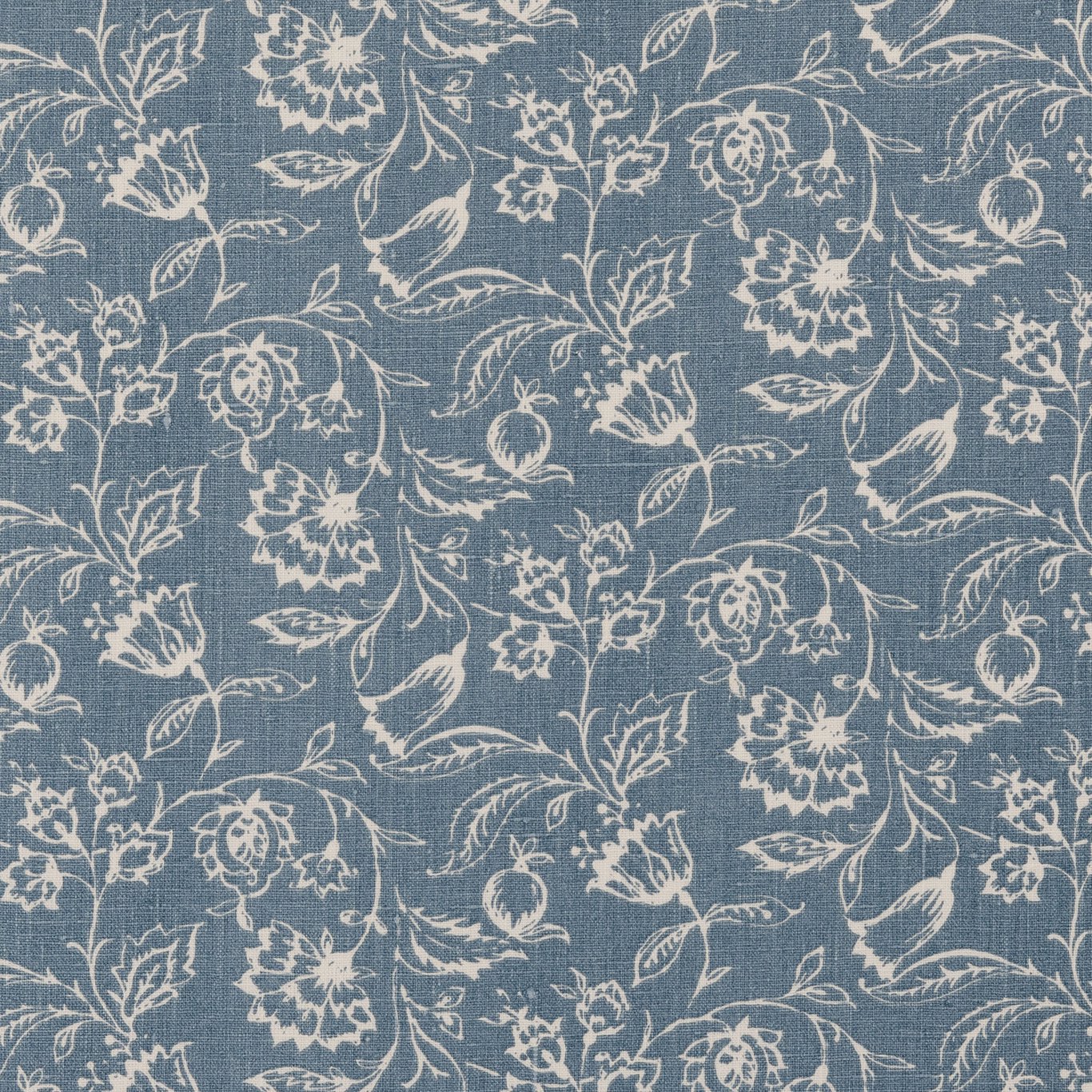 MARIE Wedgewood Fabric | Clarke & Clarke by Sanderson Design