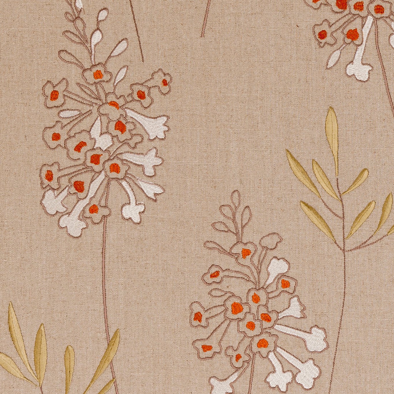 Foxglove Spice Fabric by CNC