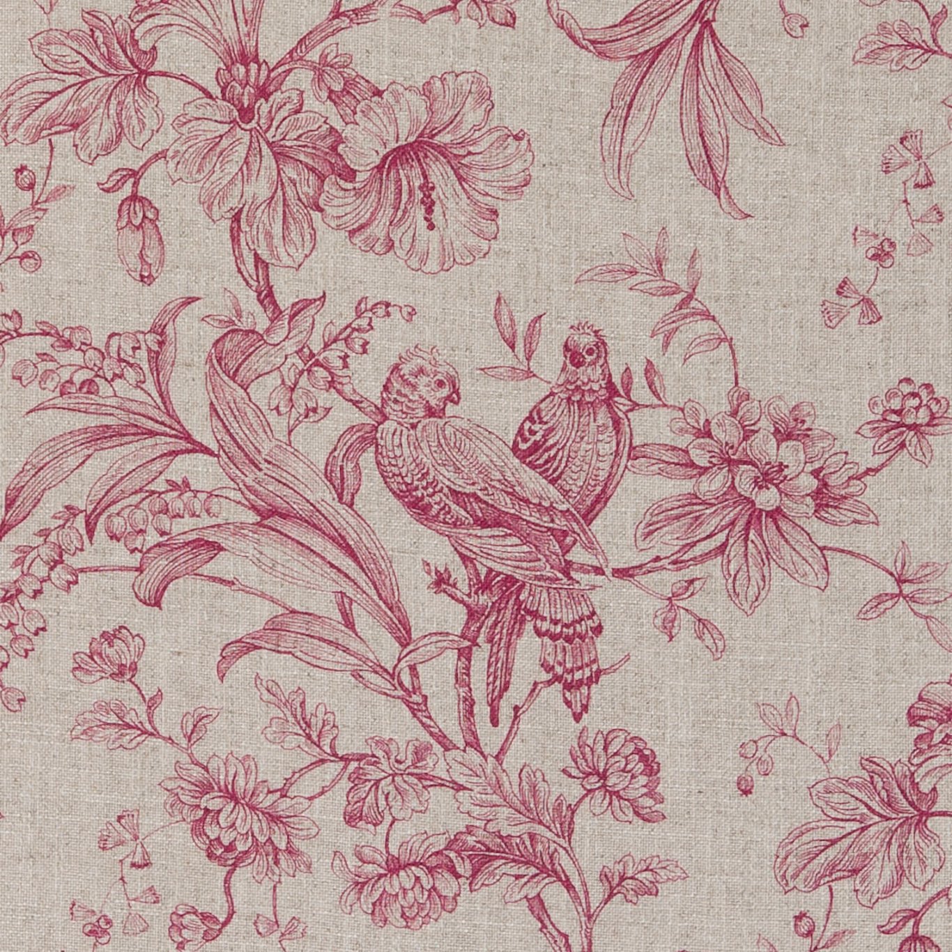Kellie Raspberry Fabric by CNC