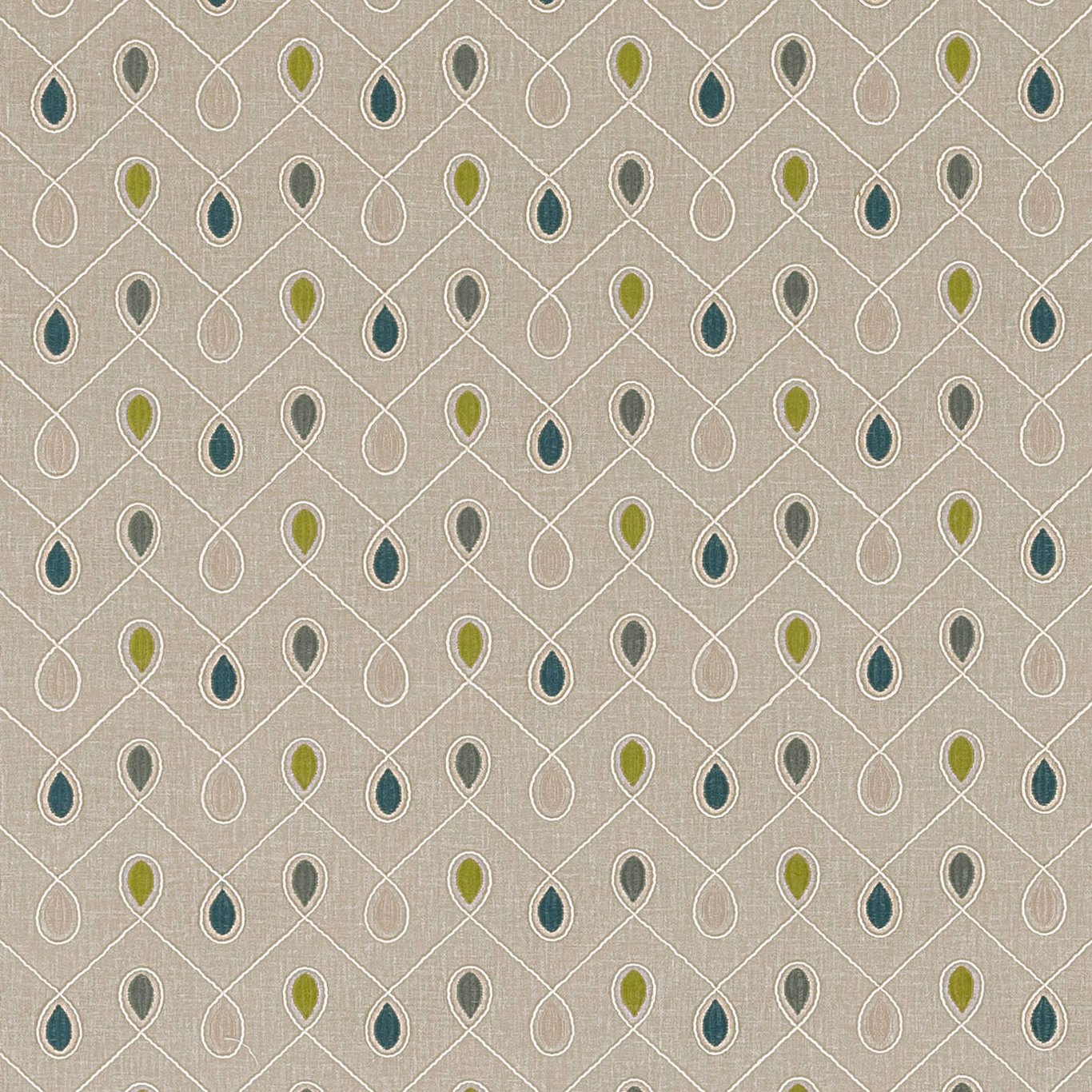 Healey Teal/Acacia Fabric by CNC