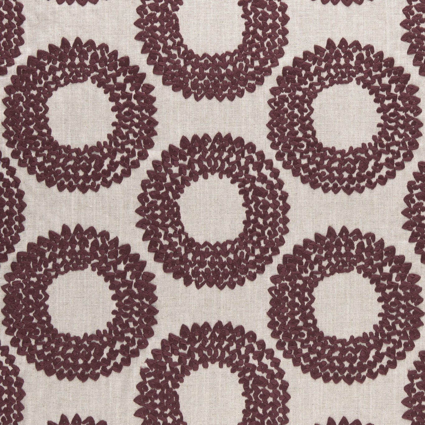 Dashiki Plum Fabric by CNC