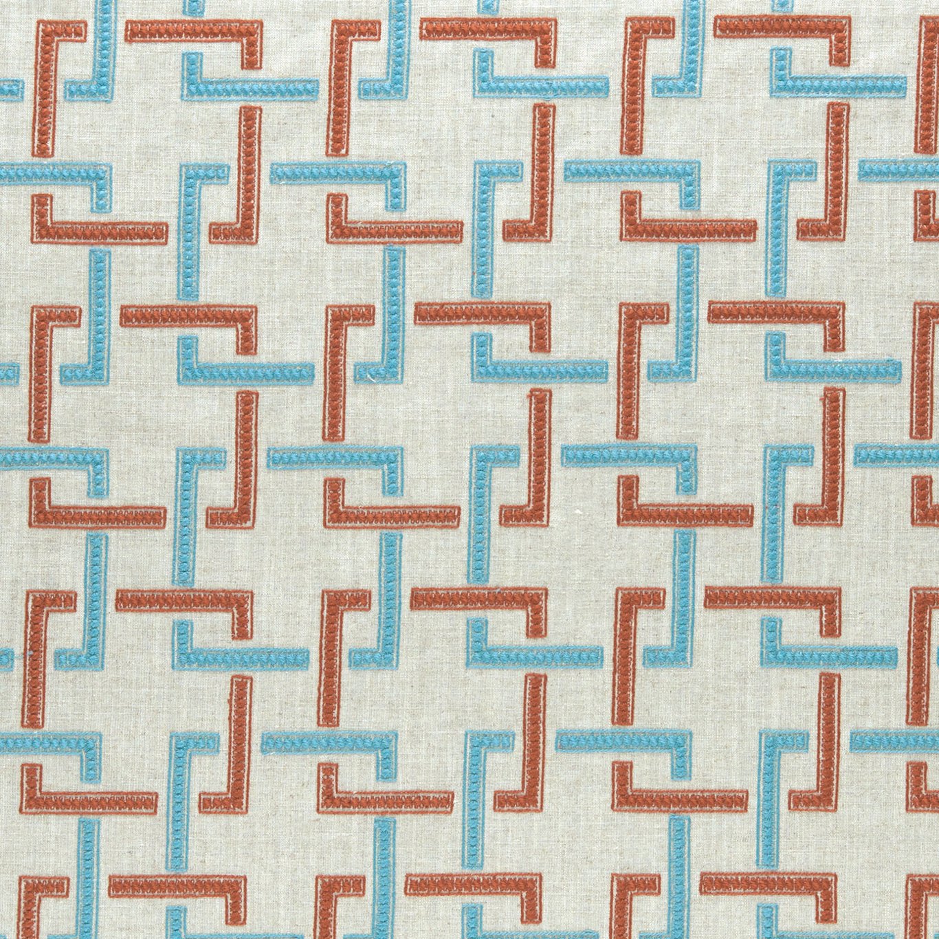 Sekai Cinnabar/Aqua Fabric by CNC