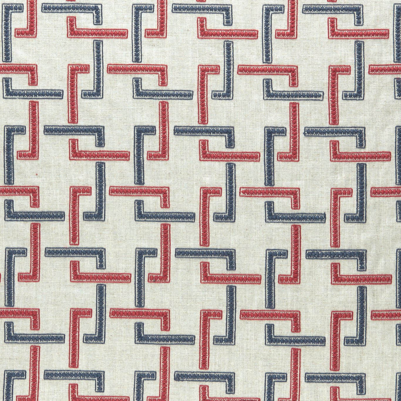 Sekai Indigo/Red Fabric by CNC