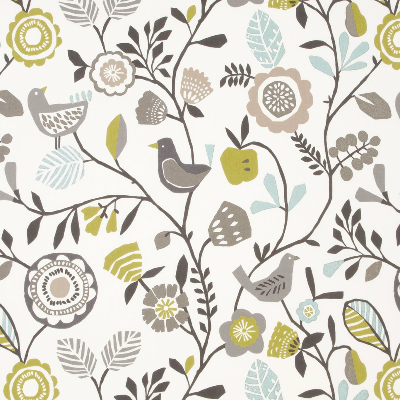 Folki Chartreuse/Charcoal Fabric by CNC