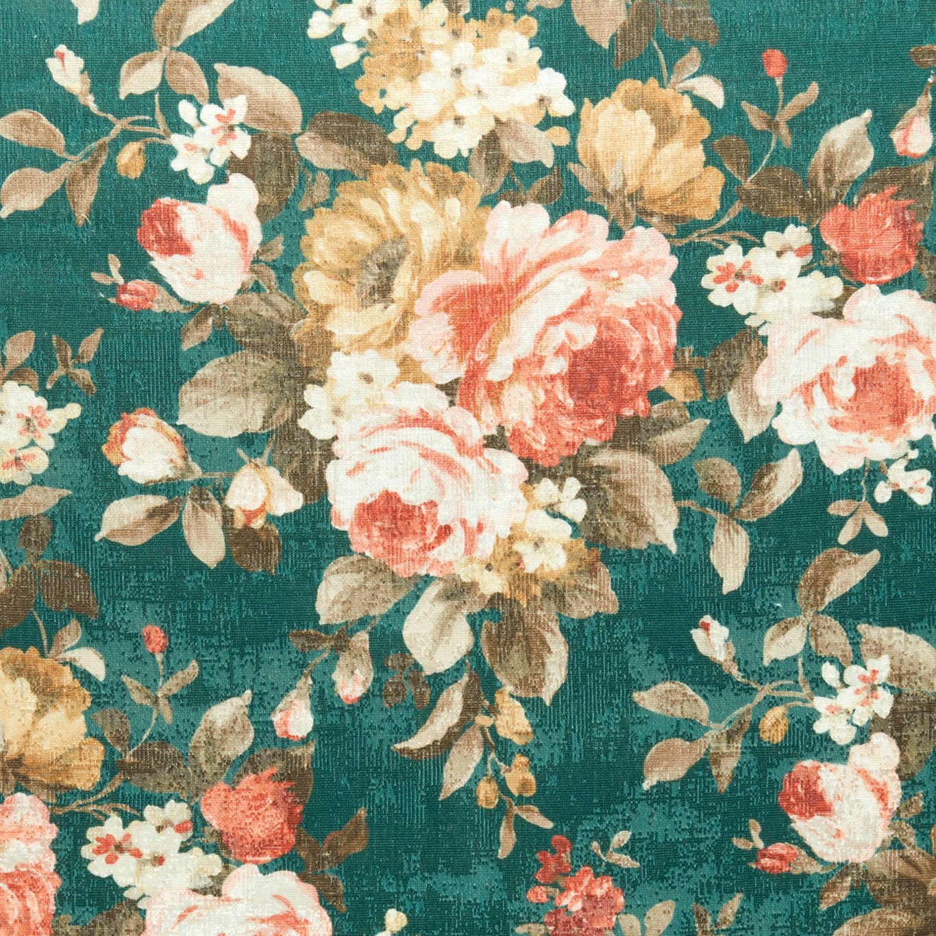 Emeline Teal Fabric by CNC