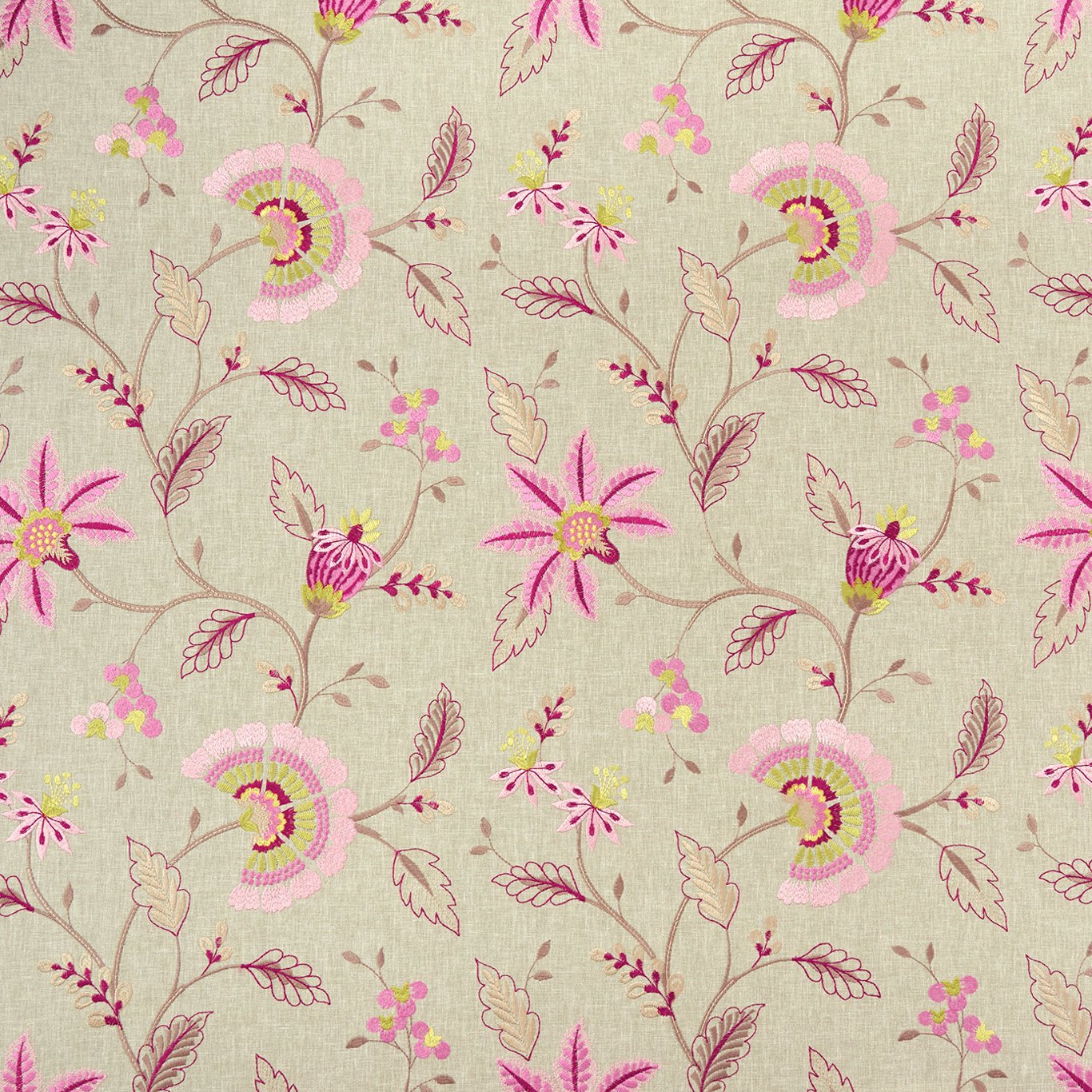 Delamere Raspberry Fabric by CNC
