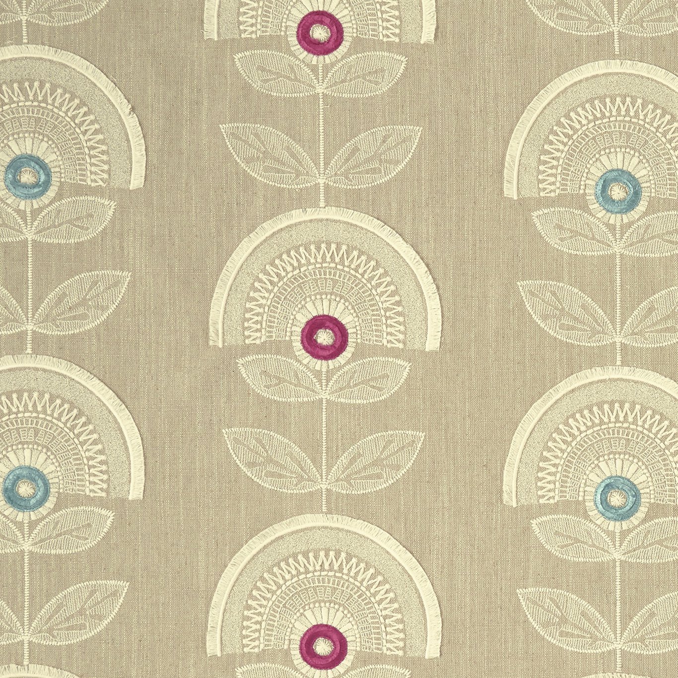 CALISTA Raspberry/Mineral Fabric by CNC