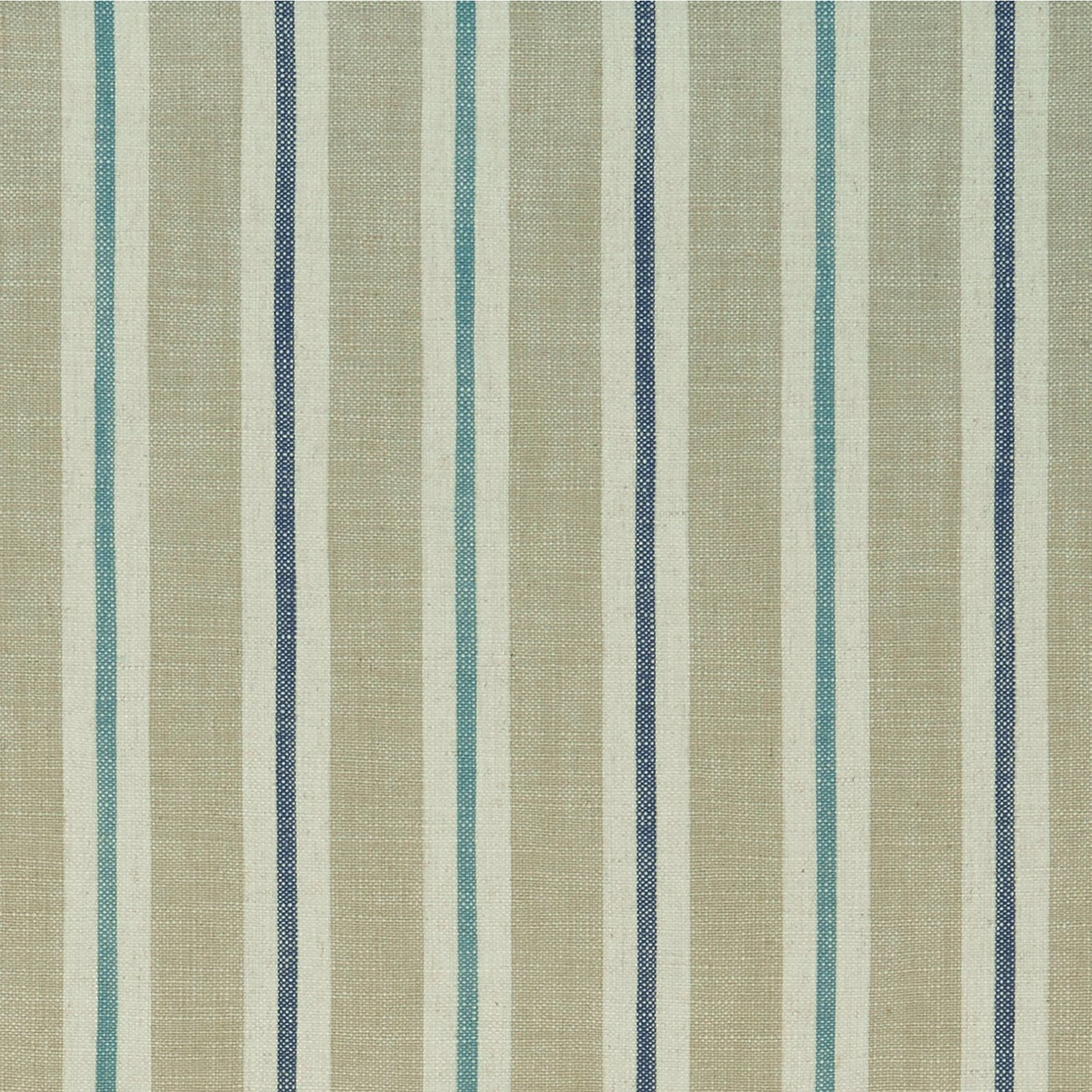 Sackville Stripe Eau De Nil/Linen Fabric by CNC