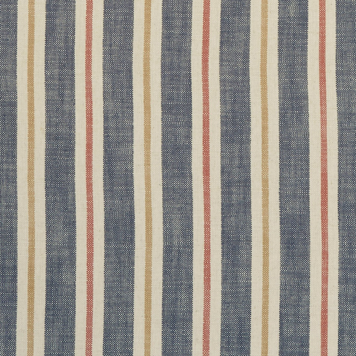 Sackville Stripe Midnight/Spice Fabric by CNC