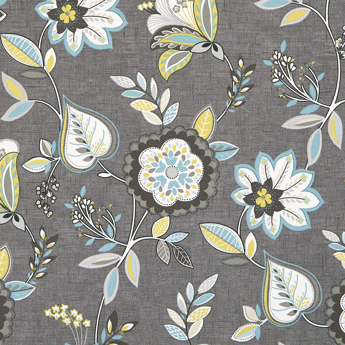 Octavia Charcoal/Chartreuse Fabric by CNC