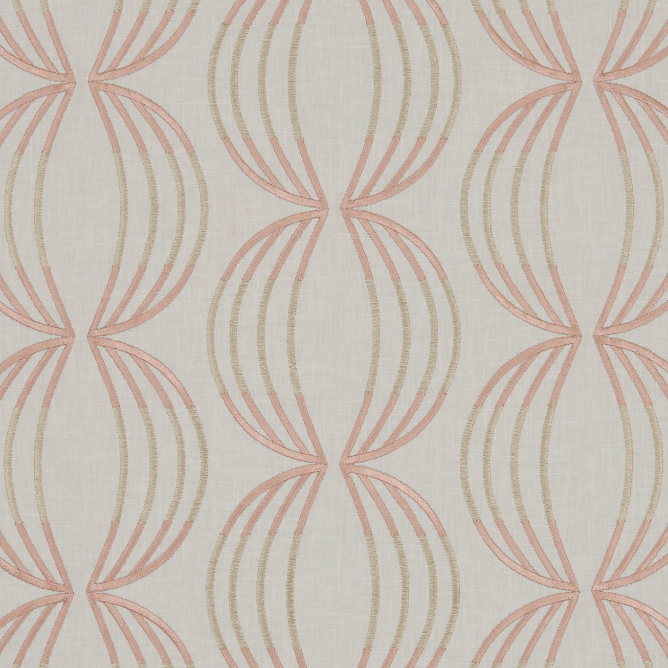 Carraway Rose Rose Gold Fabric by CNC