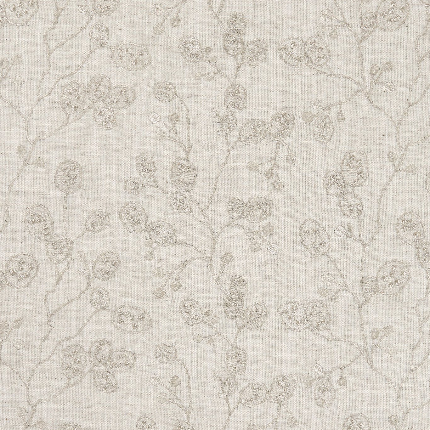 Honesty Natural/Gilver Fabric by CNC