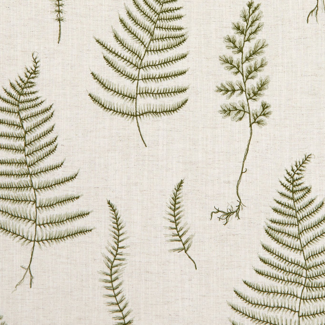 Lorelle Natural/Forest Fabric by CNC