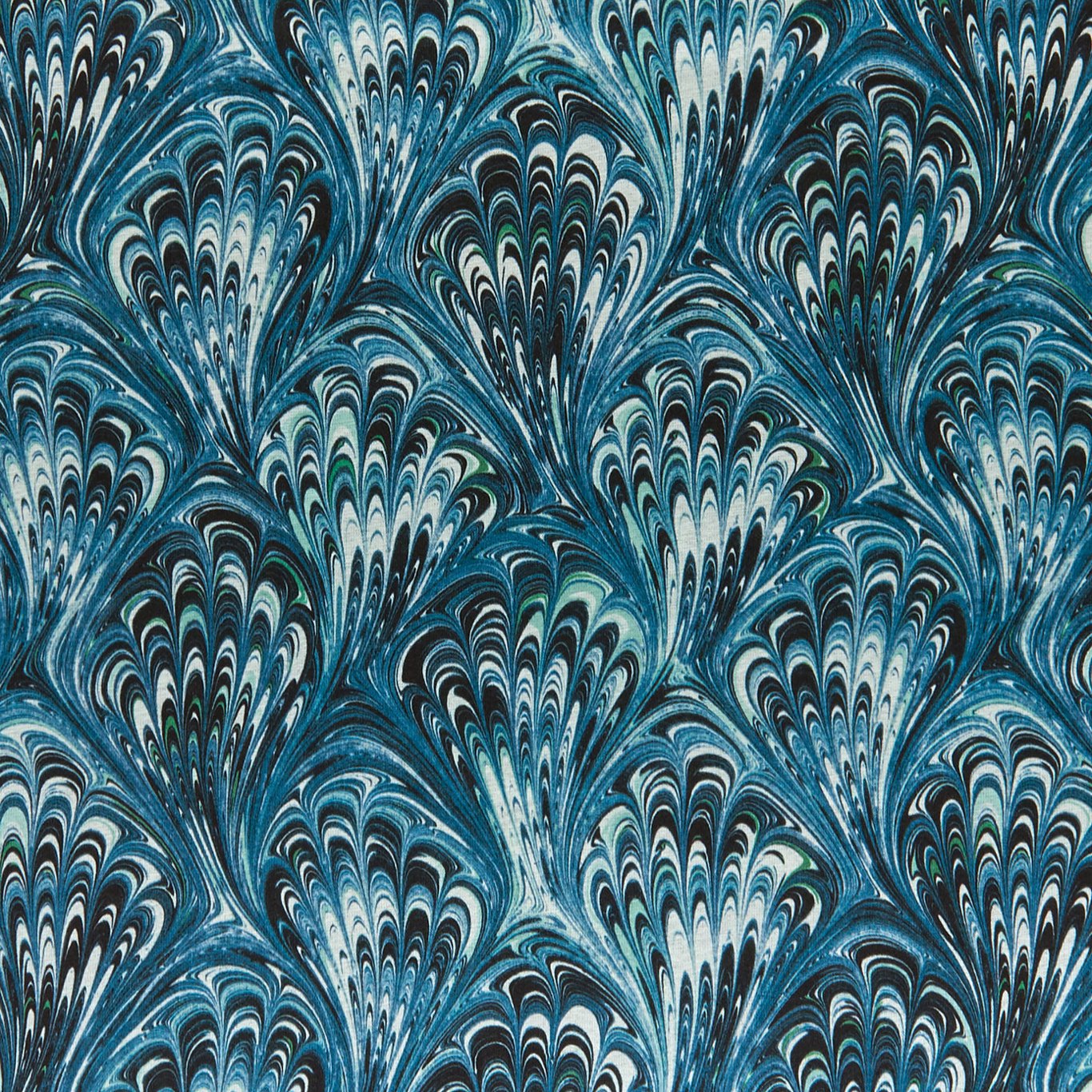 Pavone Teal Fabric by CNC