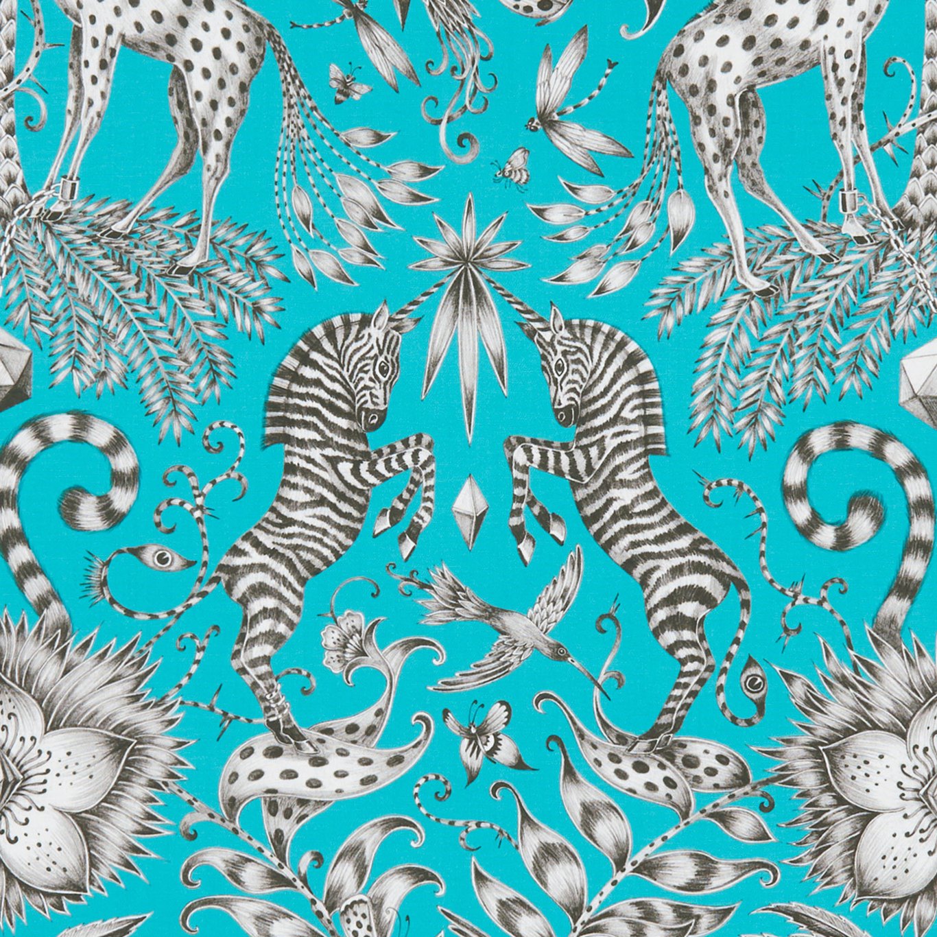 Kruger Teal Fabric by CNC