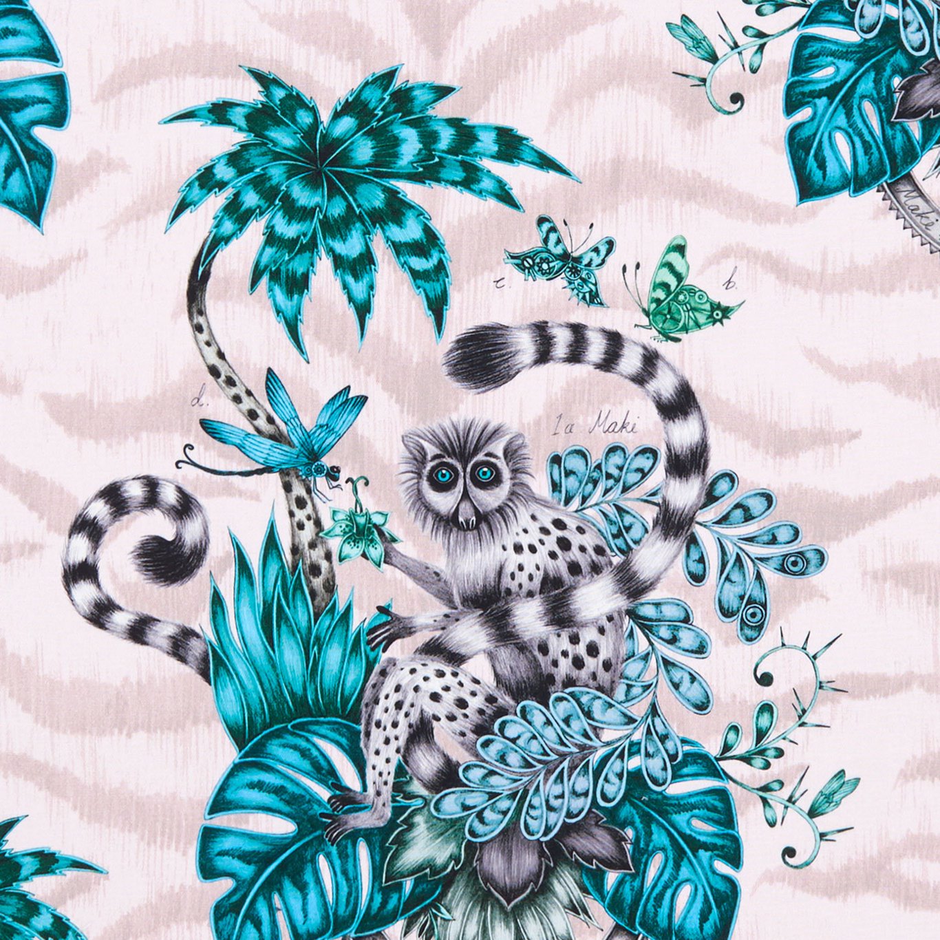 Lemur Pink Fabric by CNC