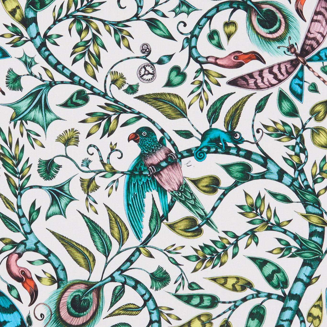 Rousseau Jungle Fabric by CNC