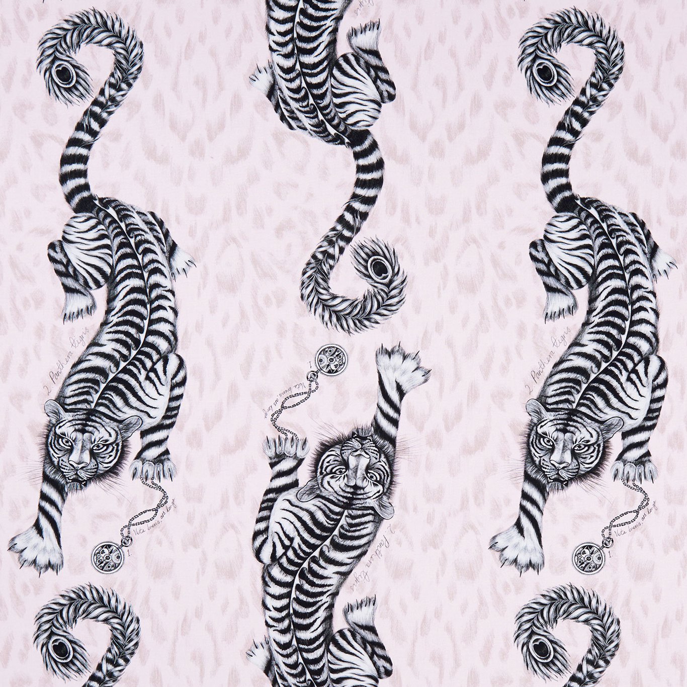 Tigris Pink Fabric by CNC