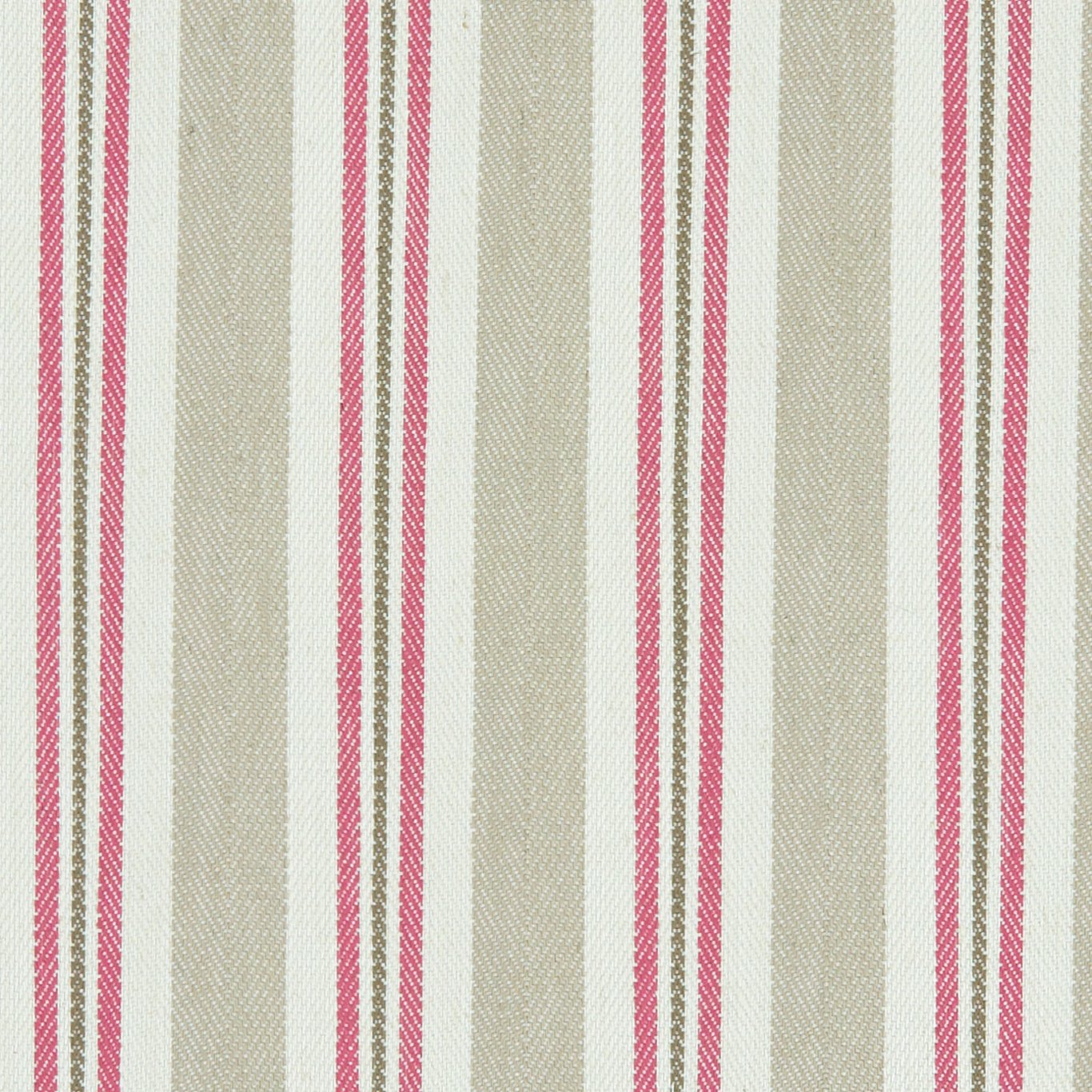 Alderton Raspberry/Linen Fabric by CNC