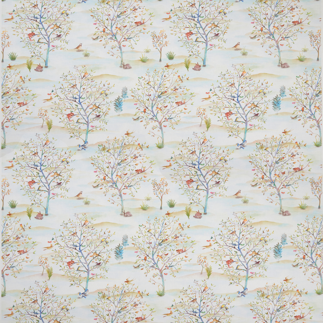 Coppice Autumn/Cream Fabric by STG