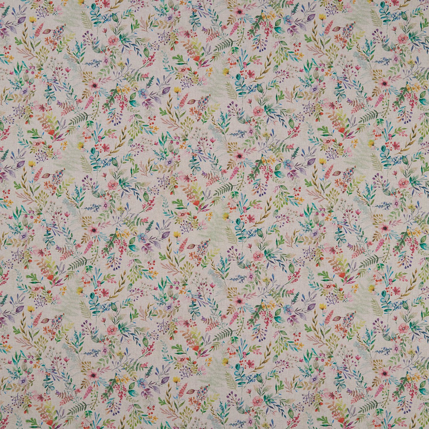 Forget Me Not Linen Fabric by CNC