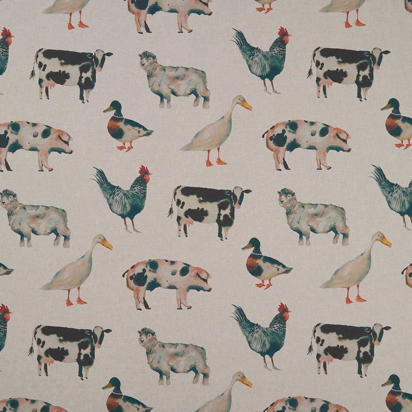 On The Farm Linen Fabric by CNC