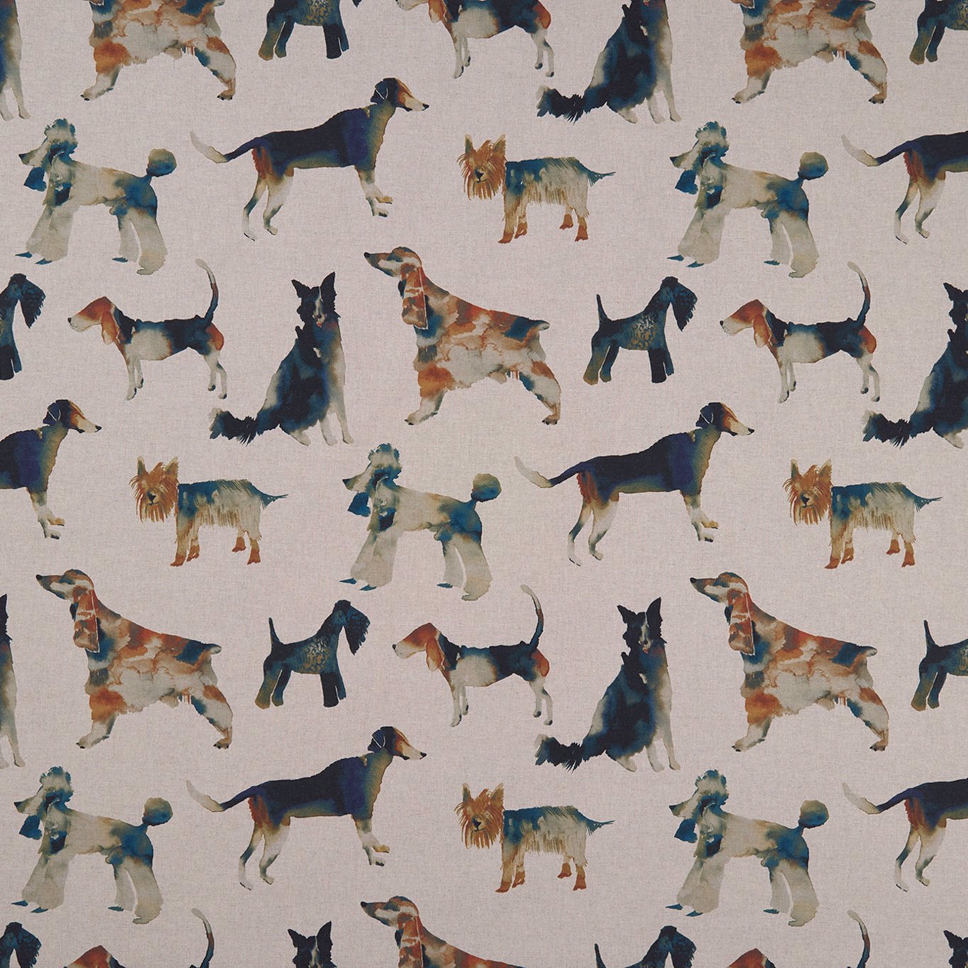 Walkies Linen Fabric by CNC