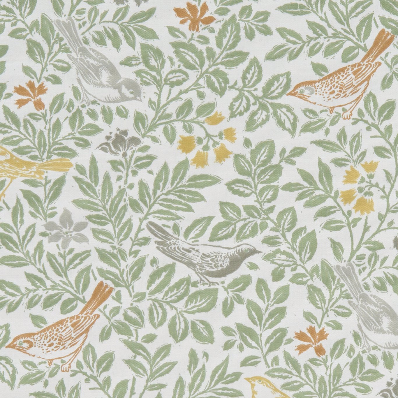 Bird Song Song Autumn Fabric by CNC