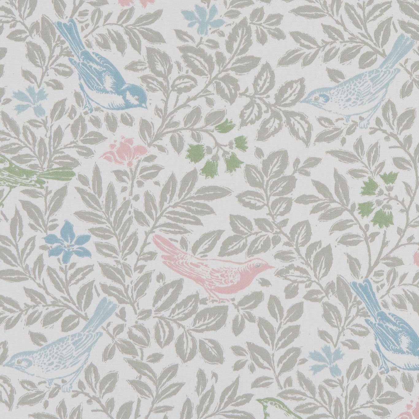 Bird Song Song Pastel Fabric by CNC