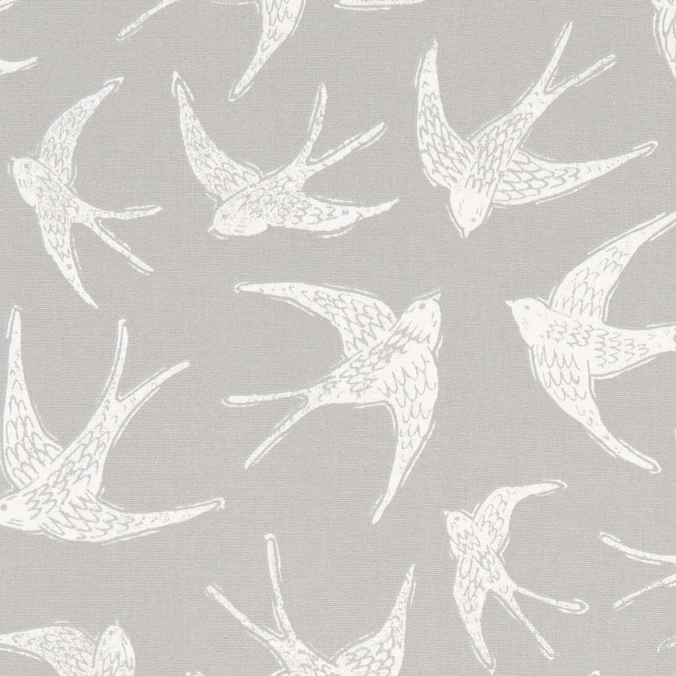 Fly Away Away Grey Fabric by CNC