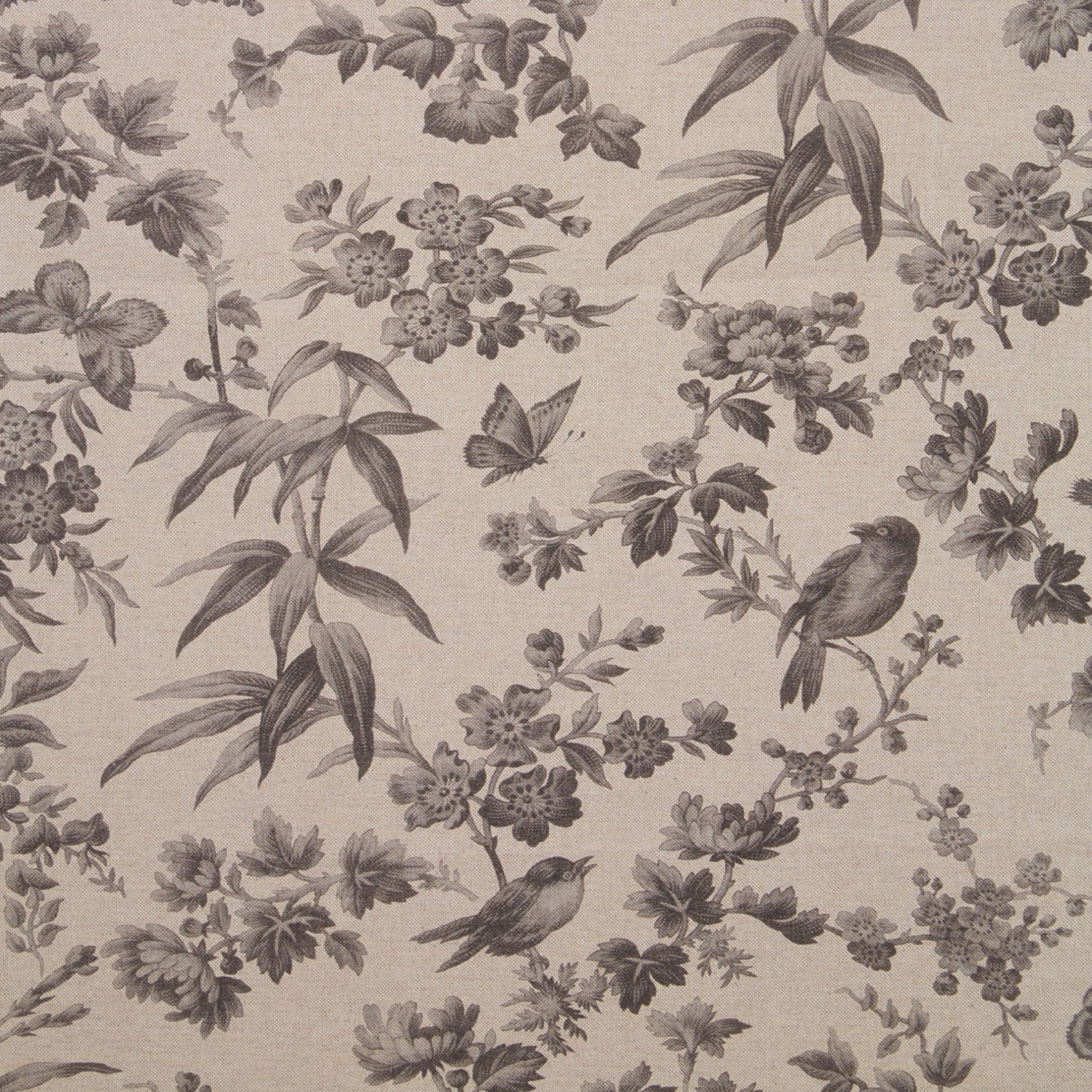 Amelia Grey Linen Fabric by OAS