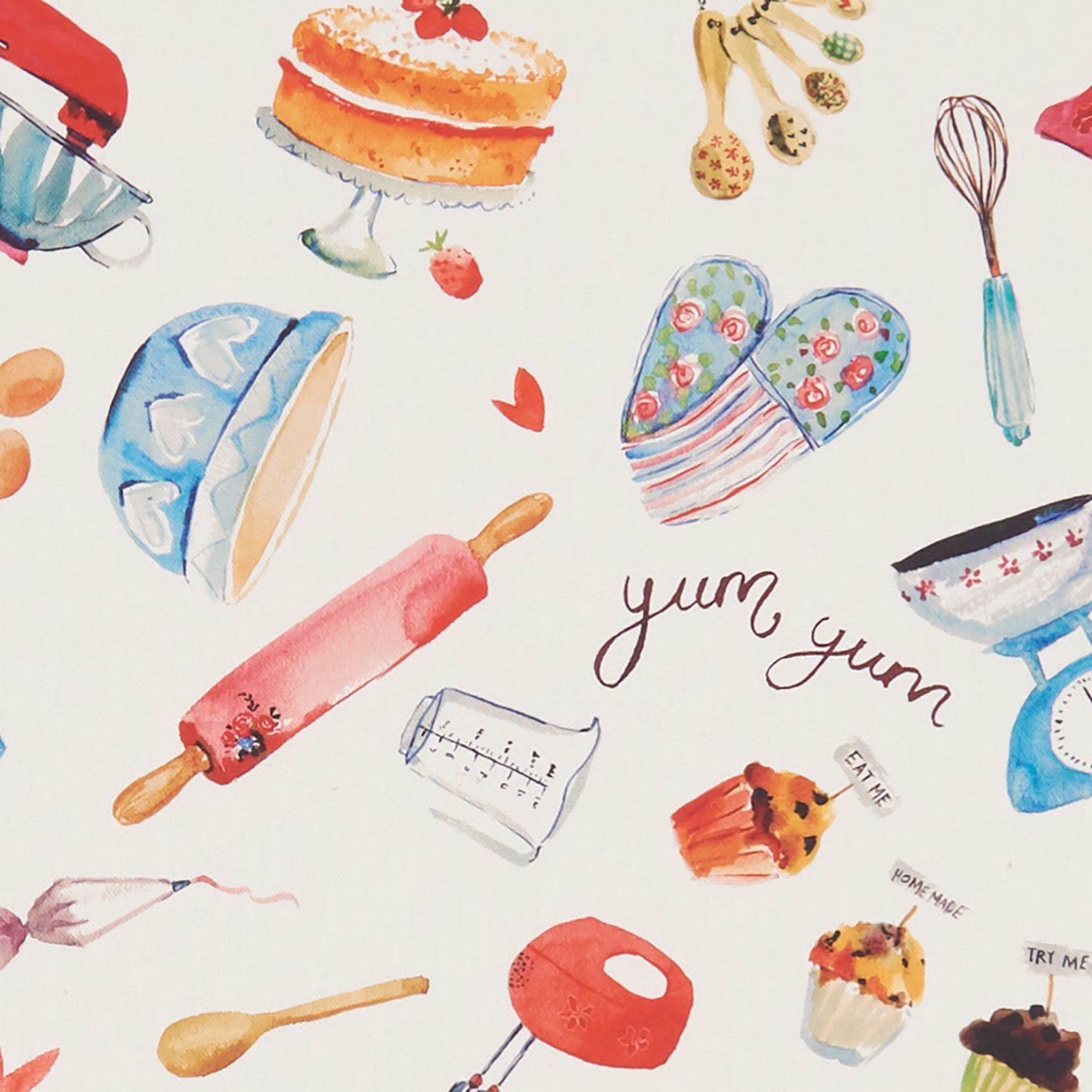 Bake Off Off Cream Fabric by CNC
