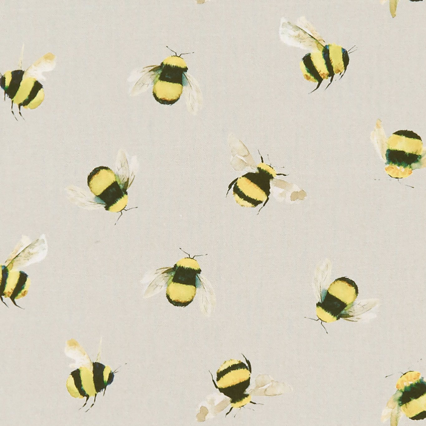 Bees Taupe Fabric by CNC