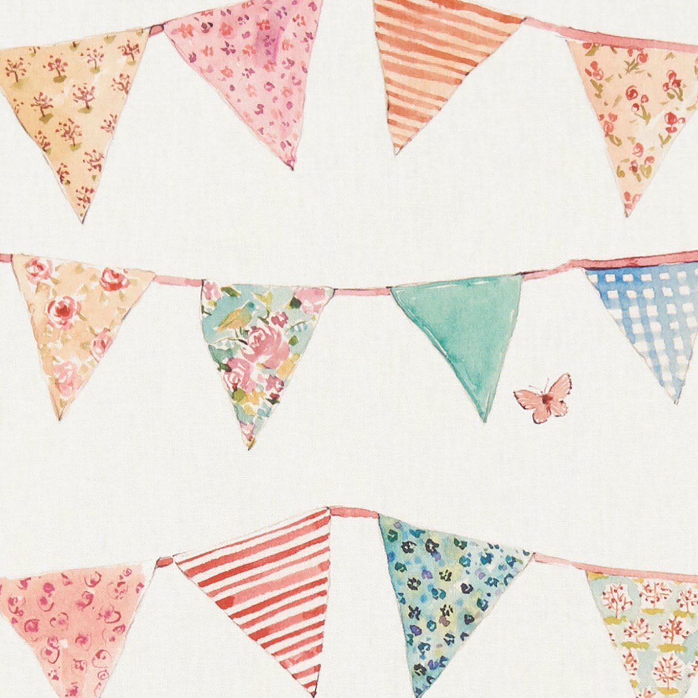 Bunting Cream Fabric by CNC