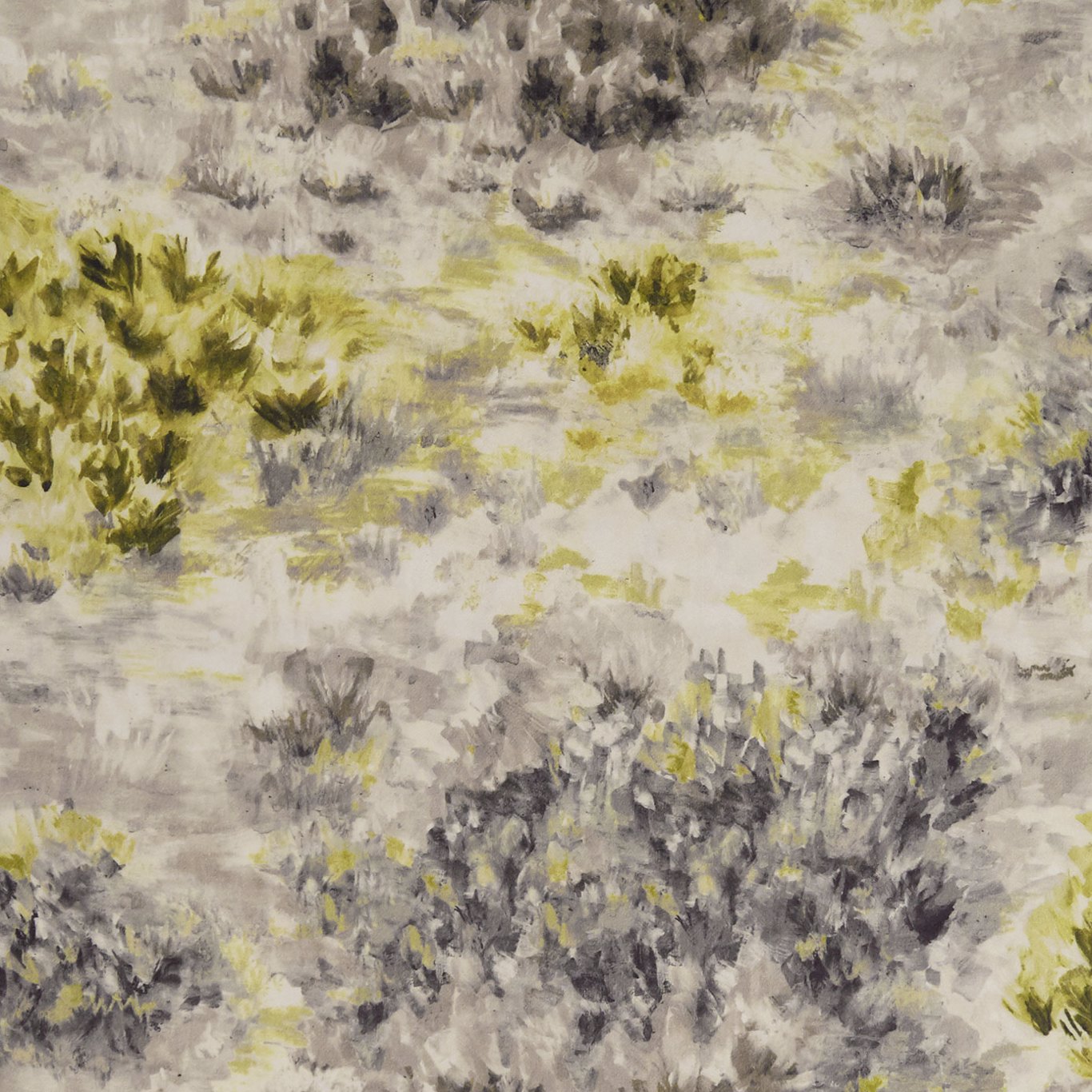 Fiore Charcoal/Chartreuse Fabric by CNC