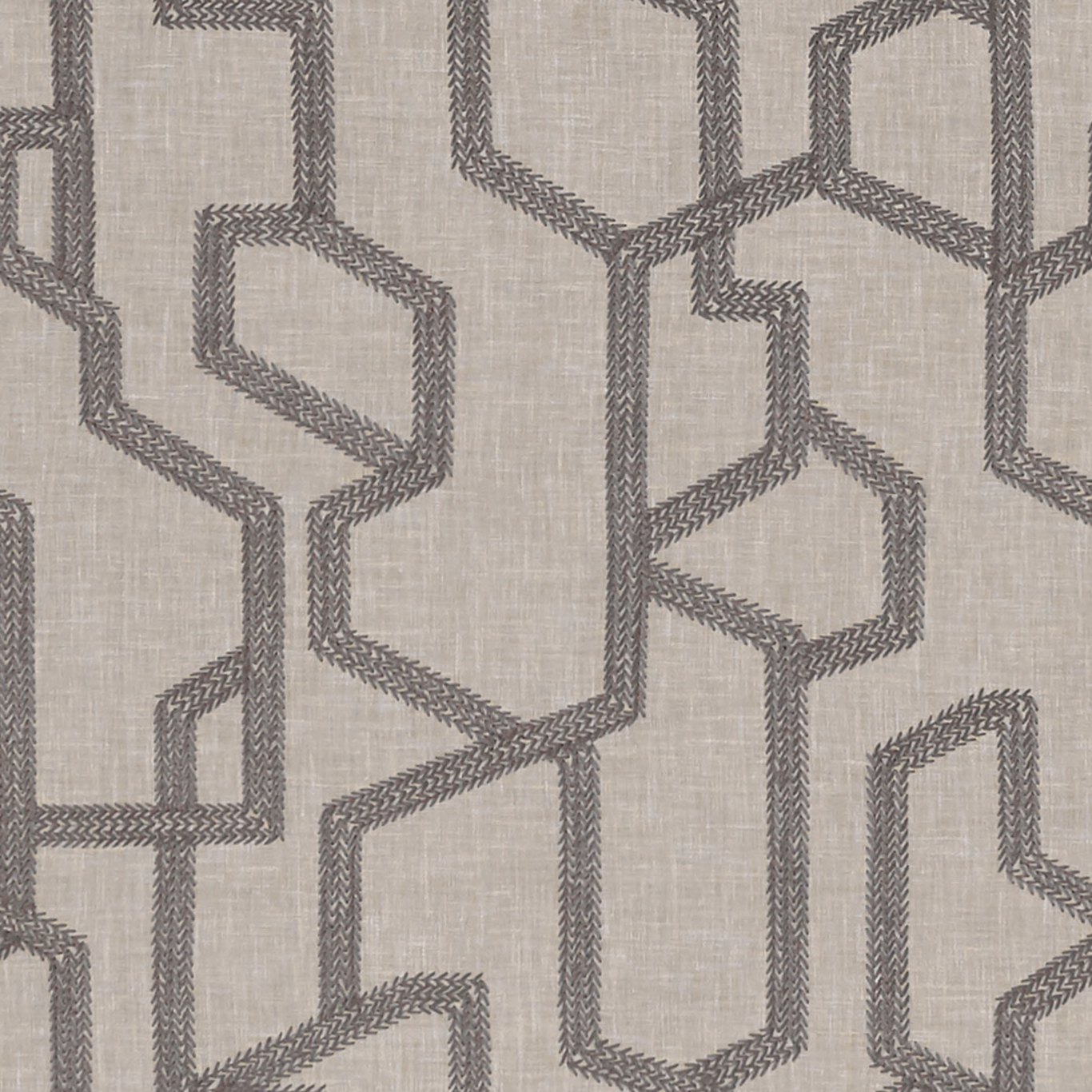 Labyrinth Charcoal Fabric by CNC