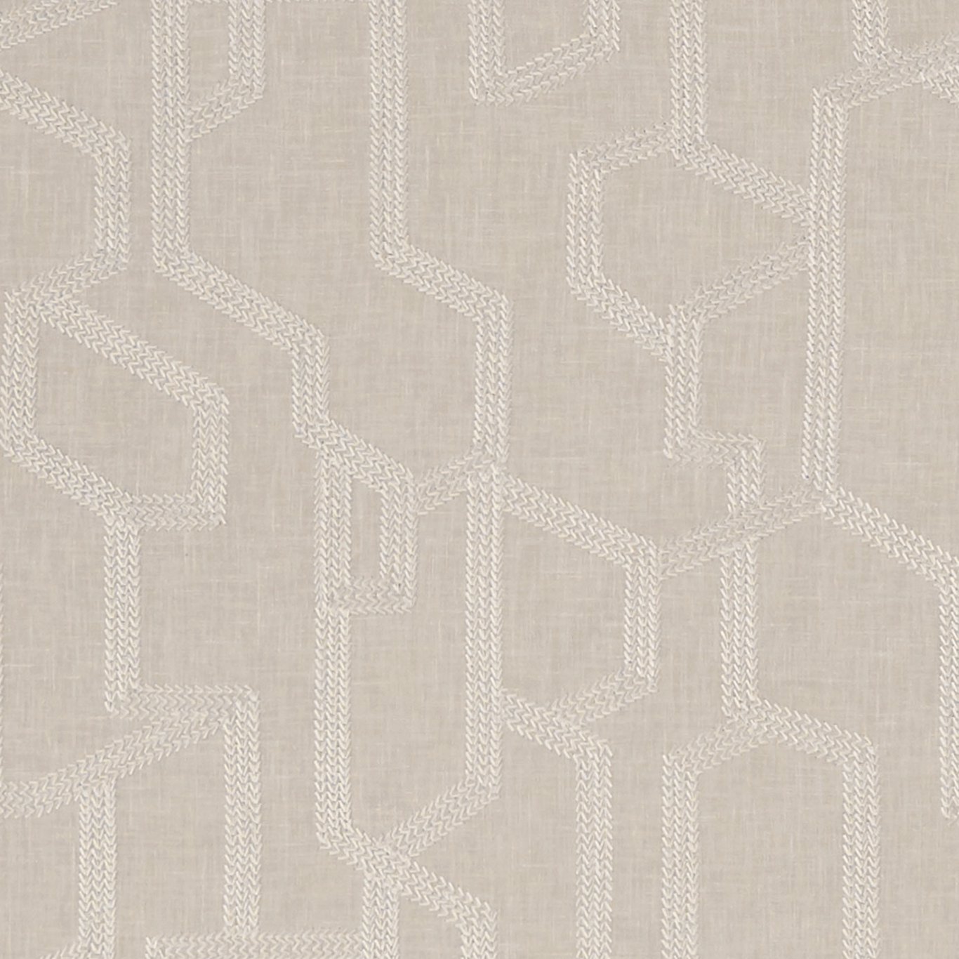 Labyrinth Linen Fabric by CNC