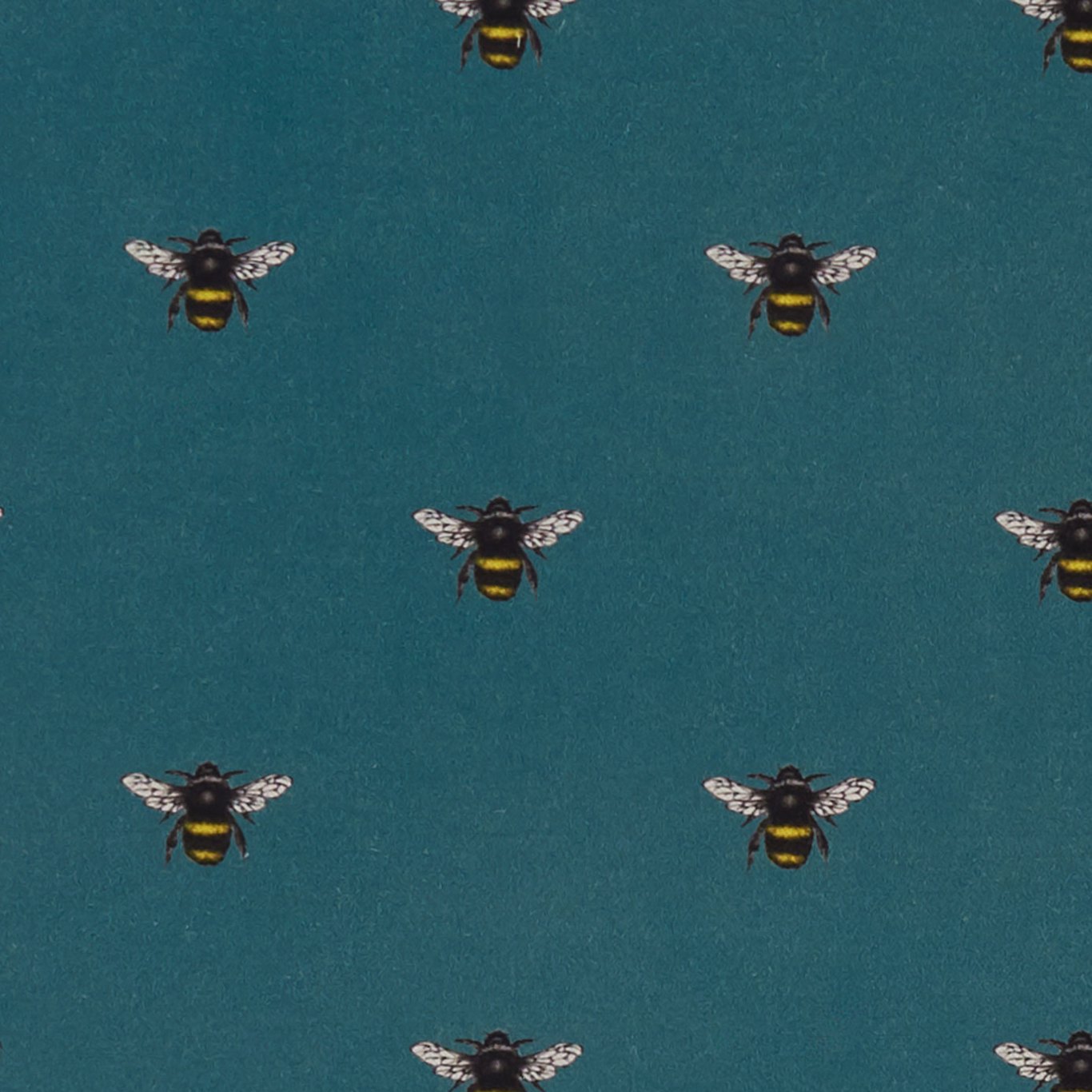 Abeja Teal Fabric by CNC