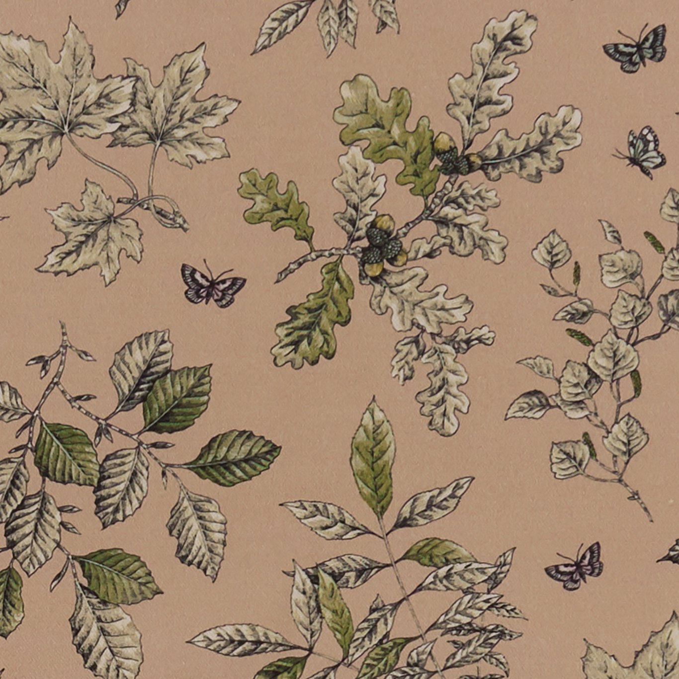 Hortus Blush Fabric by CNC