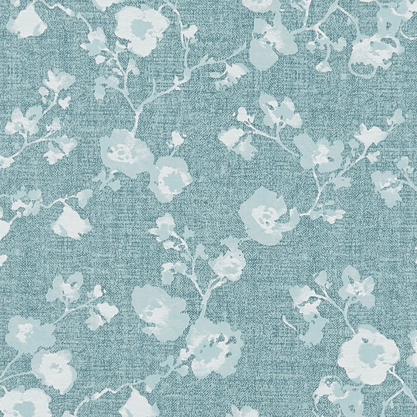 Sakura Teal Fabric by CNC