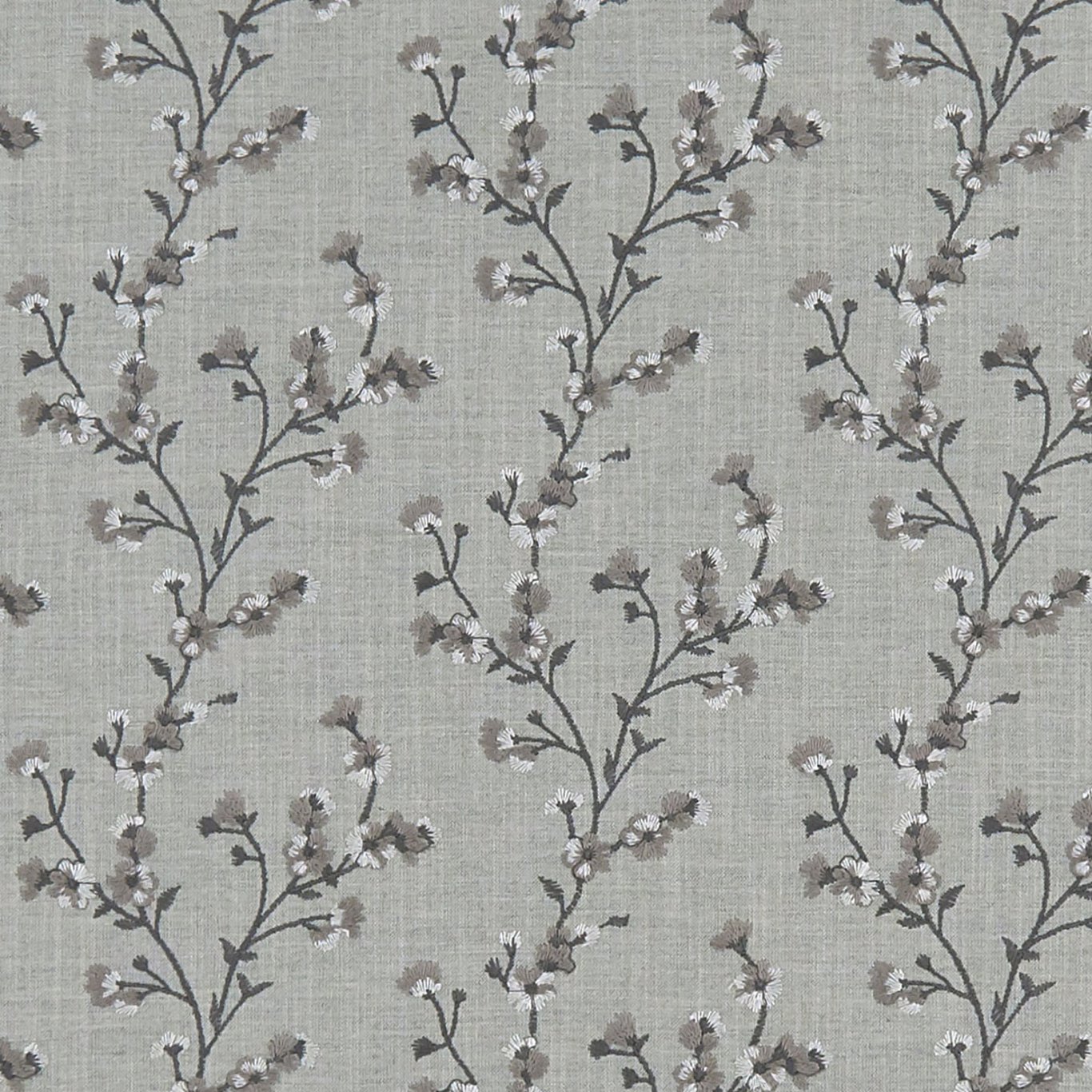 Blossom Charcoal Fabric by CNC