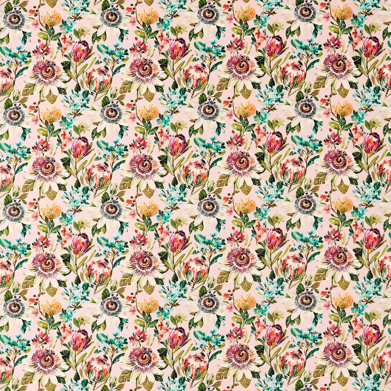 Paradise Blush Fabric by CNC